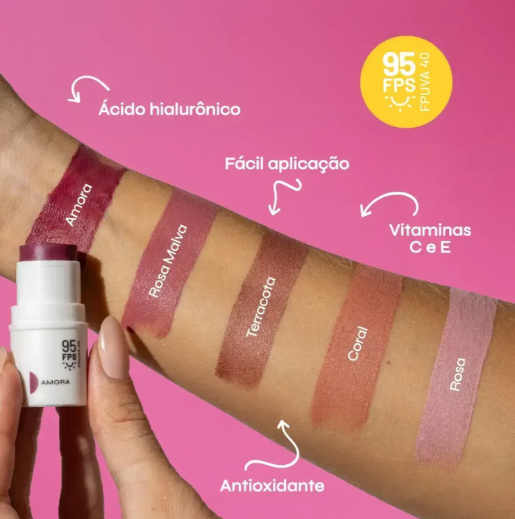 Meu Ollie 3-in-1 Stick - Blush, Lipstick & Eyeshadow with SPF 95 - VESTIDA UK